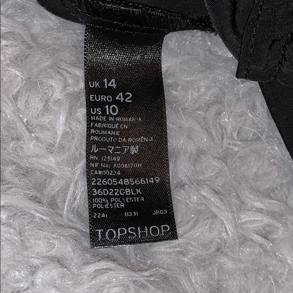 TOPSHOP Formal Jogger Pants NWT Black 14 / 40 - Picture 7 of 7